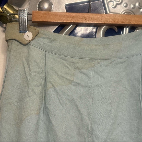 True Vintage 1930s Gaucho Pants — Cashmere & Wool Blend in Misty Blue (Need TLC) - Picture 6 of 11